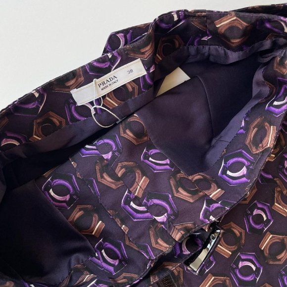 PRADA NYLON MINI SKIRT - Picture 3 of 4